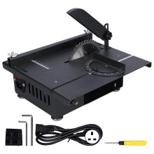 (As show, One size) Mini Table Saw Multifunctional Hobby Desktop Saws Polishing Set for Woodworking 1200WUK Plug 220V