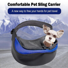 (As show, One size) Dog Carrier Pet Sling Carrier Outdoor Shoulder Bag Cross-body Back Pet Dog Sling Carrier Breathable Mesh Travel Safe Small Dog Puppy Cat Carrying Bag