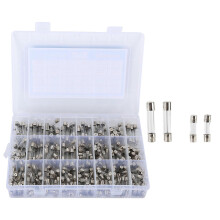 (As show, One size) 360Pcs Glass Tube Fuses Quick Blow 250V Electronic Assortment Kit for Household Appliances Automobiles
