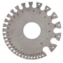 (As show, One size) Stainless Steel 0-36 Wire Gauge 0.3125"-0.007Wire Thickness Ruler