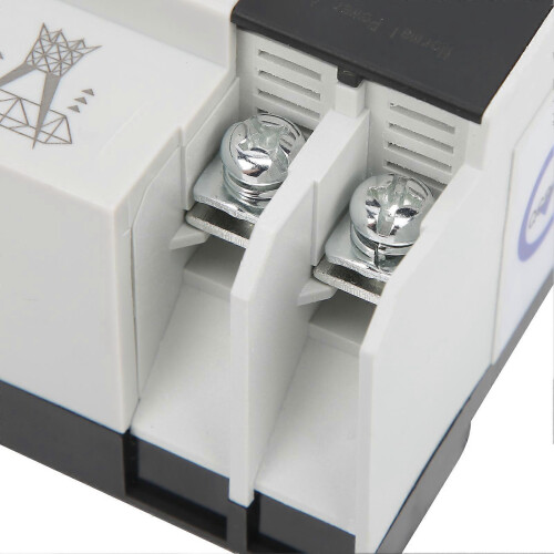 (As show, One size) Dual Power Automatic Transfer Switch Uninterrupted 2 Way Controller ZGQ5-100/2P 220V 1