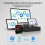 (As show, One size) 1D 2D Desktop Barcode Scanner QR code reader Omnidirectional Intelligent Sensor Scanning Wired USB Desktop Hands-free Auto-sensing Barcode Scannerfor 4