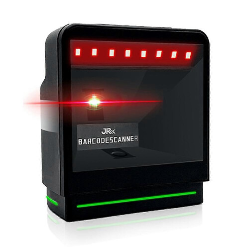 (As show, One size) 1D 2D Desktop Barcode Scanner QR code reader Omnidirectional Intelligent Sensor Scanning Wired USB Desktop Hands-free Auto-sensing Barcode Scannerfor 2