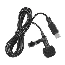 (As show, One size) 150cm Professional Mini USB Omni-Directional Stereo Mic Microphone with Collar Clip for Gopro Hero 3 3+ 4
