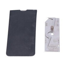 (As show, One size) Welding Gauge Single Stainless Steel Undercut Inch Inspection Weld Measuring Tool VWAC(Metric System )