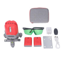 (As show, One size) Laser Leveler 12 Lines Horizontal Vertical Leveling Tool High Accuracy Brightness Line Level 110240V