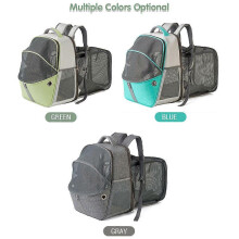 (As show, One size) Expandable Pet Carrier Backpack Breathable Mesh Pet Carrying Bag for Cats Dogs Portable Foldable Pet Carrier for Traveling/Hiking/Camping