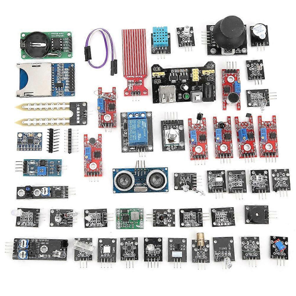 (As show, One size) 45pcs set Sensor Modules Starter Kit Professional DIY&#39;s Updated Development Sensor Board Set-image-OPC-PHHVYMG-NEW