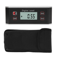 (As show, One size) Level Inclinometer Digital Display Strip Type Inclination Box Angle Gauge Protractor