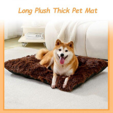 (As show, One size) Large Dog Bed Plush Soft Pet Beds Comfortable Dog Sleeping Mats Anti-Slip Pet Crate Beds for Large Medium Small Dogs and Cats