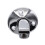 (As show, One size) One Pair Sunvisor Support Brackets Kit Chrome with Screws Bushing 3