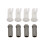 (As show, One size) One Pair Sunvisor Support Brackets Kit Chrome with Screws Bushing 5
