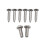 (As show, One size) One Pair Sunvisor Support Brackets Kit Chrome with Screws Bushing 4