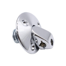(As show, One size) One Pair Sunvisor Support Brackets Kit Chrome with Screws Bushing