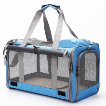 (As show, One size) Cat Carrier Bag Portable Foldable Pet Carrier for Small Cats and Dogs with Large Opening Breathable Hands-Free Pet Carrying Bag for Travel