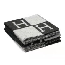 (Black, 130X180) New Wool Cashmere Throw Plaid Shawl Xmas Gift