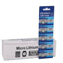Lítium elem 5 db CR1220 3V