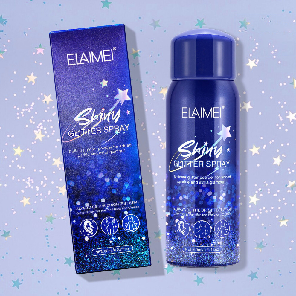 (60ml) Glitter spray Nightclub party body starry sky glitter spray Stage makeup 60ml