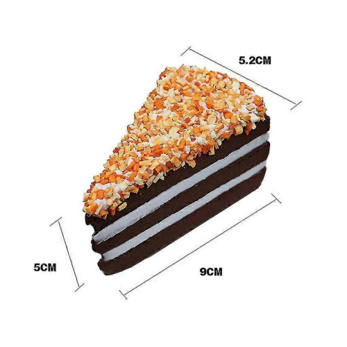(As show, One size) Realistic Lifelike Artificial Simulation Triangular Cake Model Display Photogra H856 1