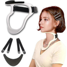 (As show, One size) Anti lowering head and neck brace for neck protection, home therapy for fixing cervical spine, neck forward tilt, office neck sleeve -SJL