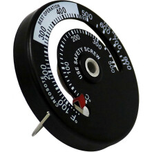 (As show, One size) Magnetic Stove Thermometer, Oven Temperature Meter For Wood Burning Stoves For Avoid Stove Fan Damaged By Overheating