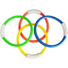 (As show, One size) Underwater Diving Rings Kids Swimming Pool Sinking Toys With Assorted Colors 12pcs Swimming Pool Products