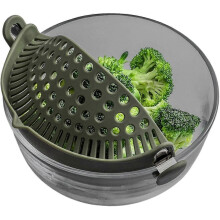 (As show, One size) 2pcs Pasta Silicone Strainers - Pasta Clip-on Water Drainers compatible Pots, Pans, Baskets - Silicone Water Drainer Filters compatible Noodles, Fruit