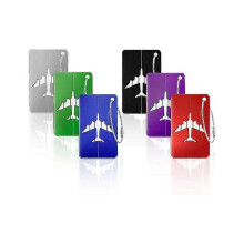 (As show, One size) Pack Of 6 Luggage Tags Luggage Tags With Name Tag Address Tag Luggage Tags Made Of Metal