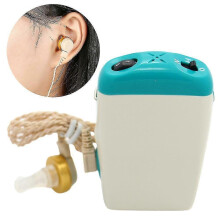 (As show, One size) Hearing Aid Sound Amplifier compatible Elderly Severe Hearing Loss Voice Enhancer Sound Loudly 8h5-po