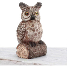 (As show, One size) Resin Owl Statue compatible Outdoor Garden Yard Garden Dcor Fake Owl Scarecrows, Garden Lawn Craft Decoration,1pc