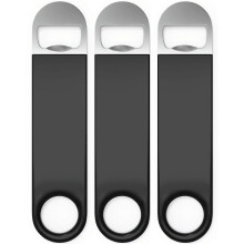(As show, One size) Bottle Opener 3 Pieces. Stainless Steel Bartender Beer Bottle Opener 17.7cm