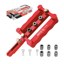YATO YT-44120 Dowelling template Jig Metric Dowel Drill Holes Kit 6, 8, 10mm