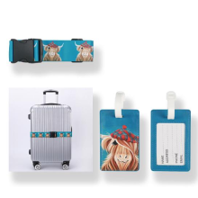 Scottish Highland Coo Cow 'Hamish' Travel Set