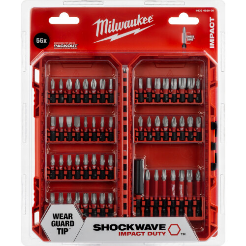Coffret met 56 SHOCKWAVE bits - MILWAUKEE 4932492006