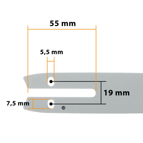 Rosfix 8" mini-savføring, 1/4" stigning 2