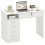 Homcom HOMCOM Computer Desk Writing Desk with Five Drawers for Home Office White 2