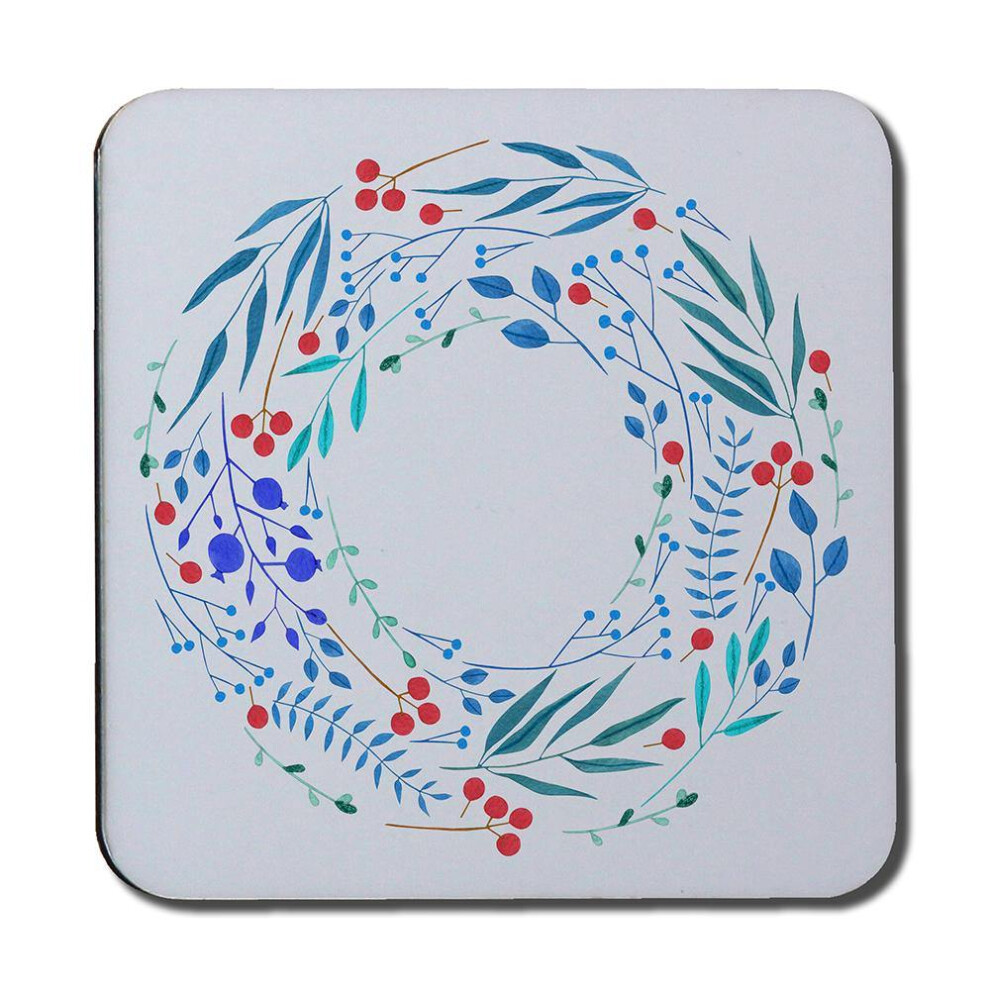 Blue Decorative Reath (Coaster)-image-OPC-PHHX6DY-NEW
