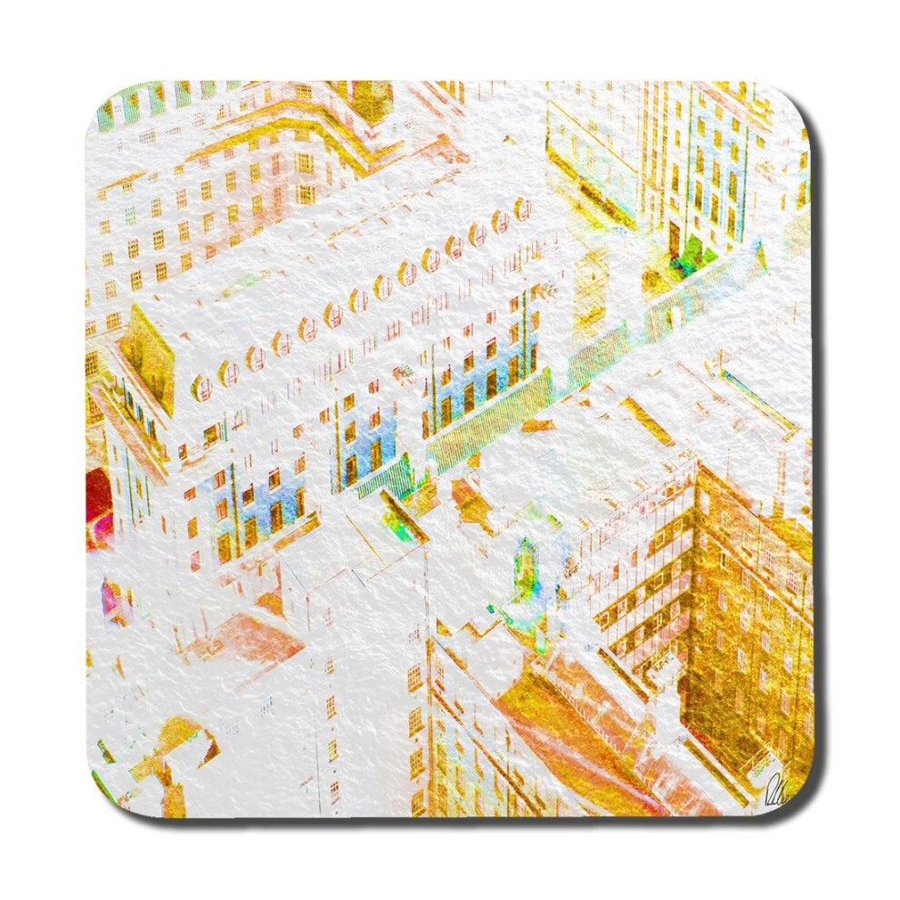 Benjamin Tate Design Orange London Roof Tops (Coaster)