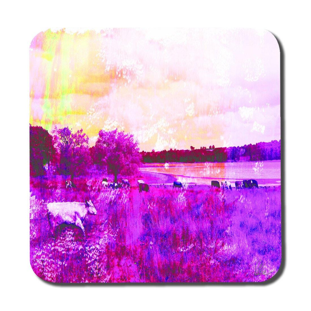 Benjamin Tate Design Vintage Pinky Cow (Coaster)