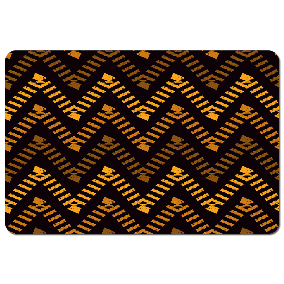 Freehand horizontal zigzag chevron stripes Boho chic (Placemat)-image-OPC-PHHXDZT-NEW