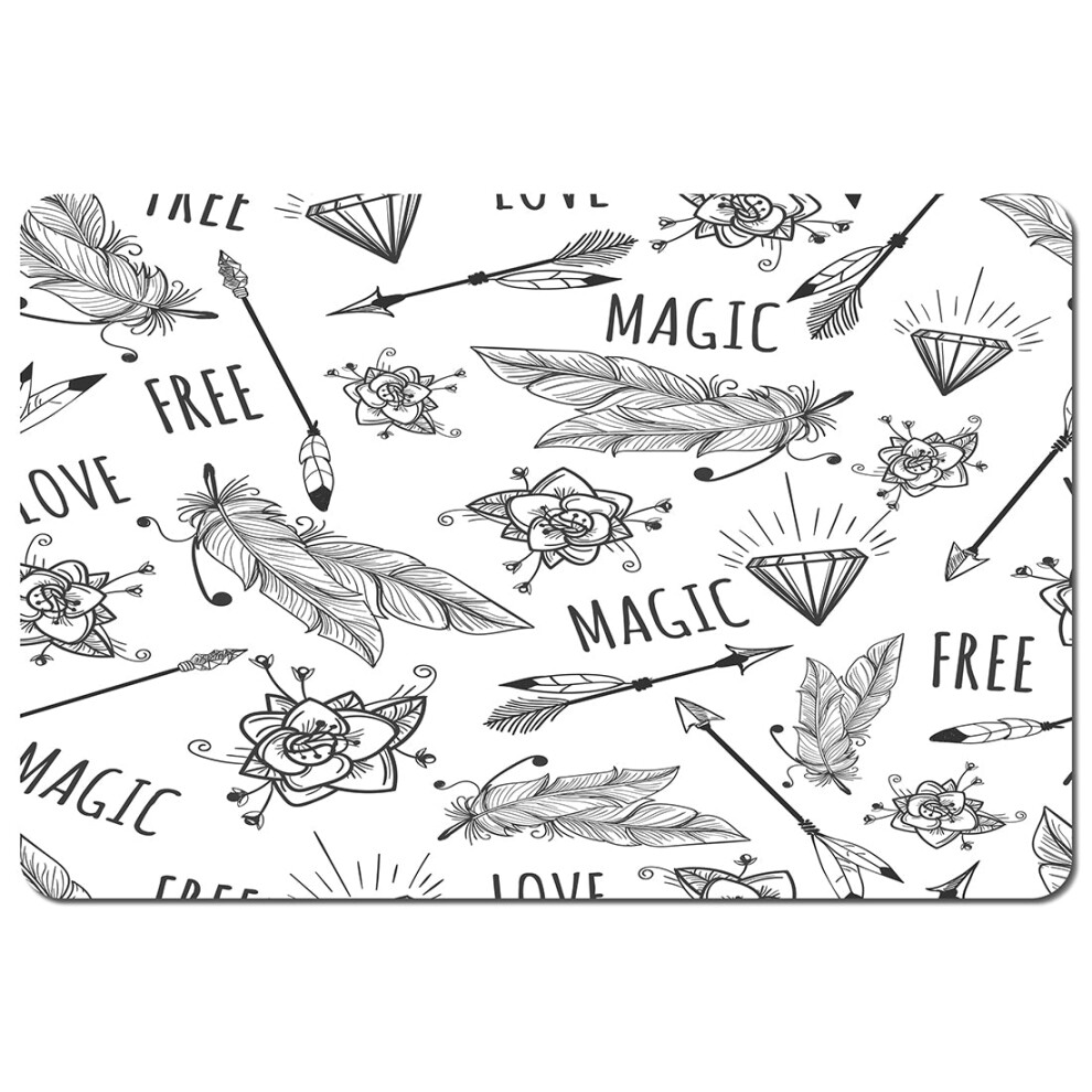 Benjamin Tate Design Tribal Feathers Arrows And Diamonds (Placemat)