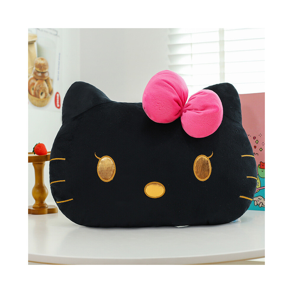 (Black Pillow,65cm)Peluche oreiller couple chat chat chat peau rose noir enfant et ados chambre déco