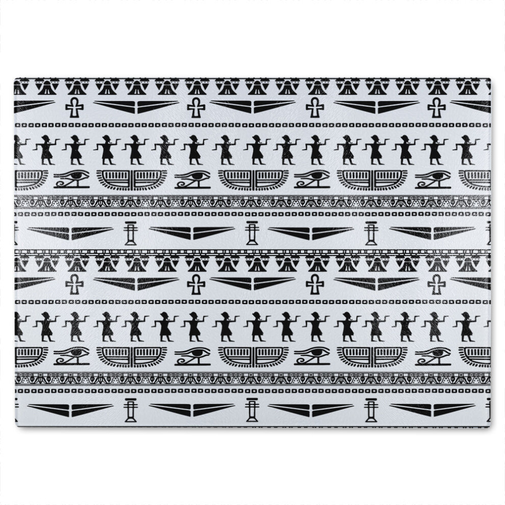 Benjamin Tate Design Tribal Egyptian Art Glass Chopping Board
