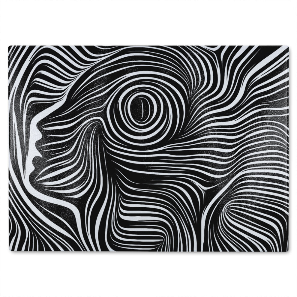 woodcut style on the subject of human soul designer glass chopping board-image-OPC-PHHXKZC-NEW