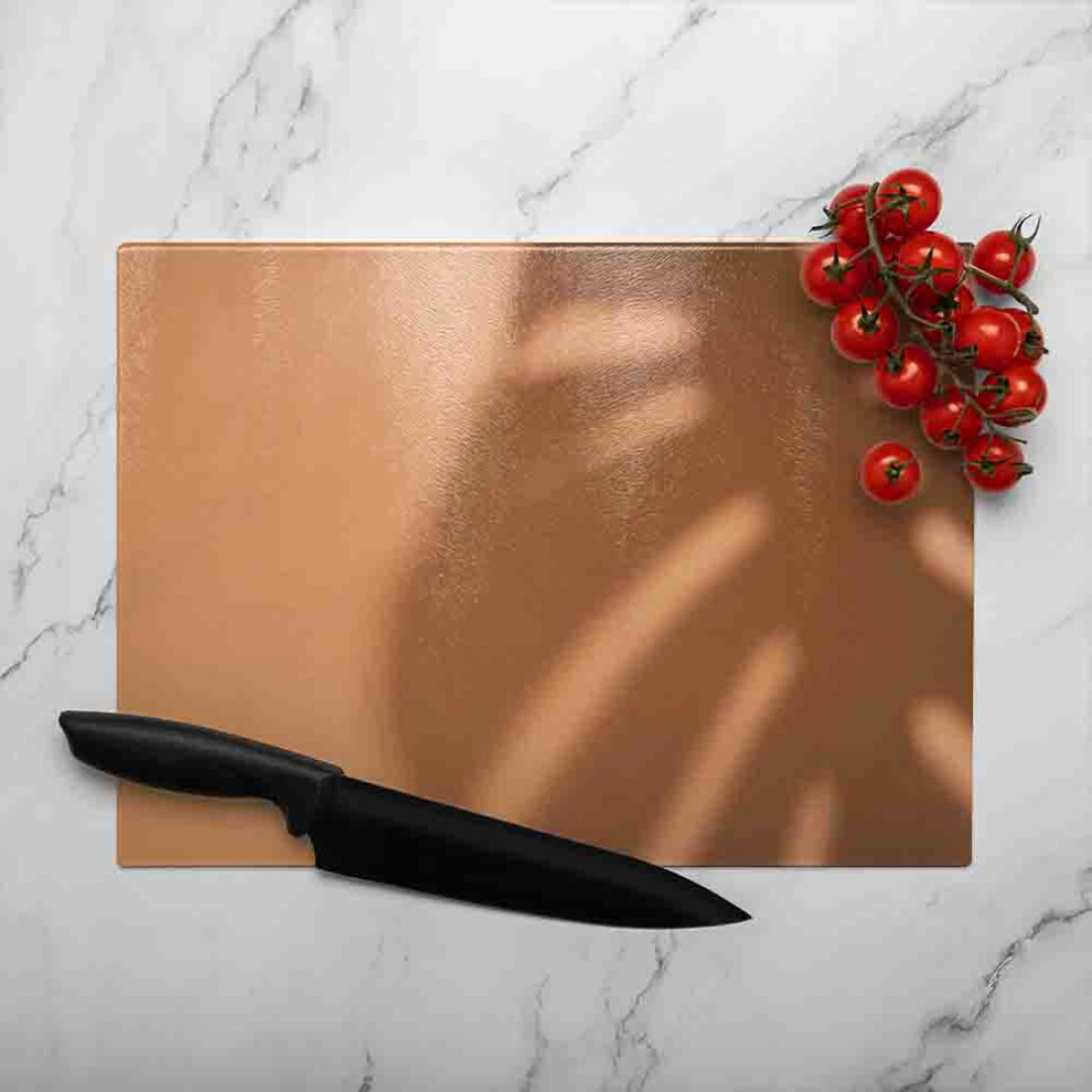 Benjamin Tate Design Monstera Shadow Glass Chopping Board