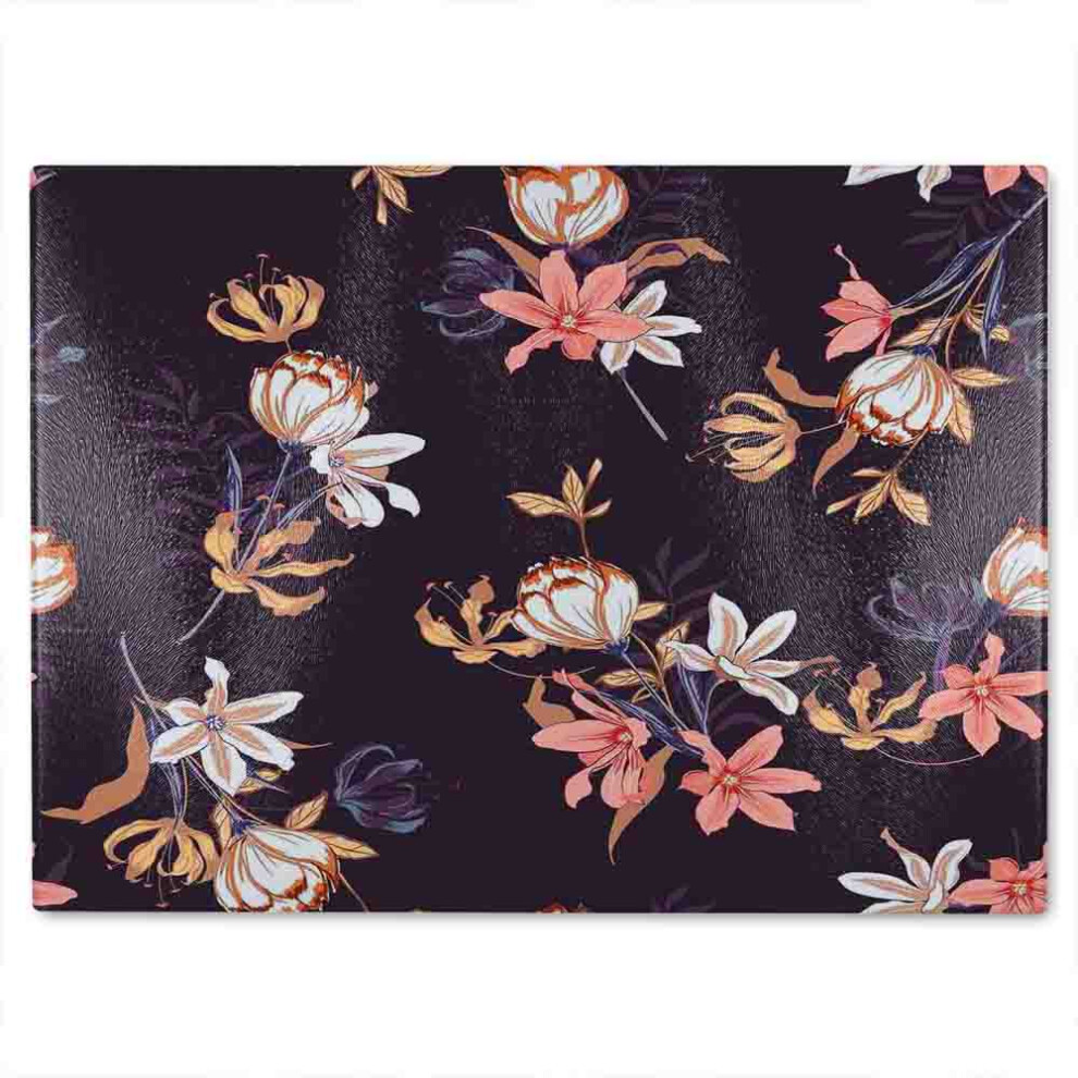 blossoming flowers glass chopping board-image-OPC-PHHXPBM-NEW