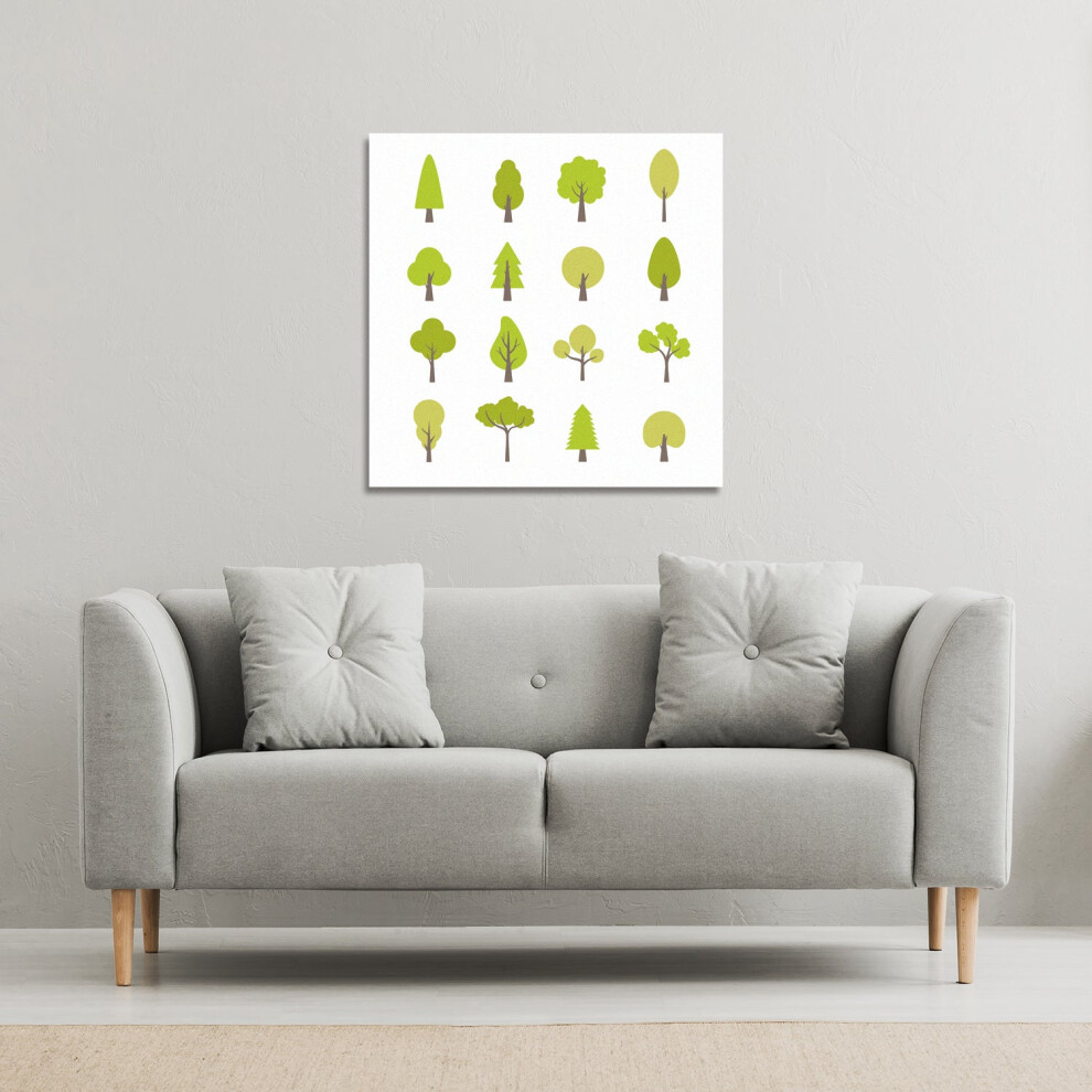 Benjamin Tate Design Tree Illustrations Canvas Print