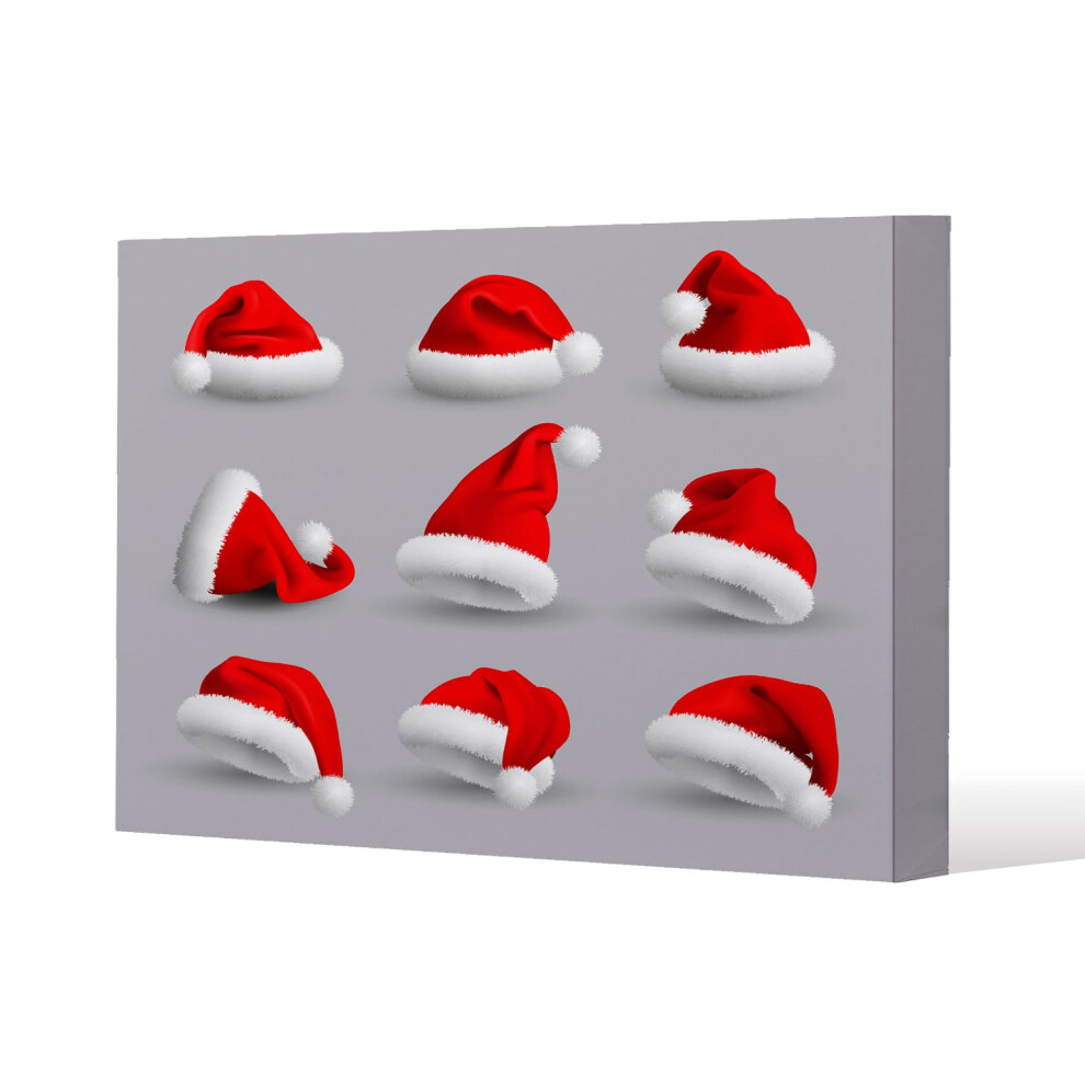 collection of red santa claus hats canvas-image-OPC-PHHYCWS-NEW