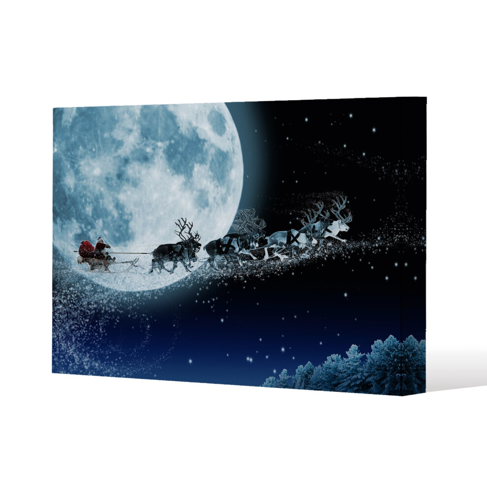 Benjamin Tate Design Magic Santas Sleigh Canvas