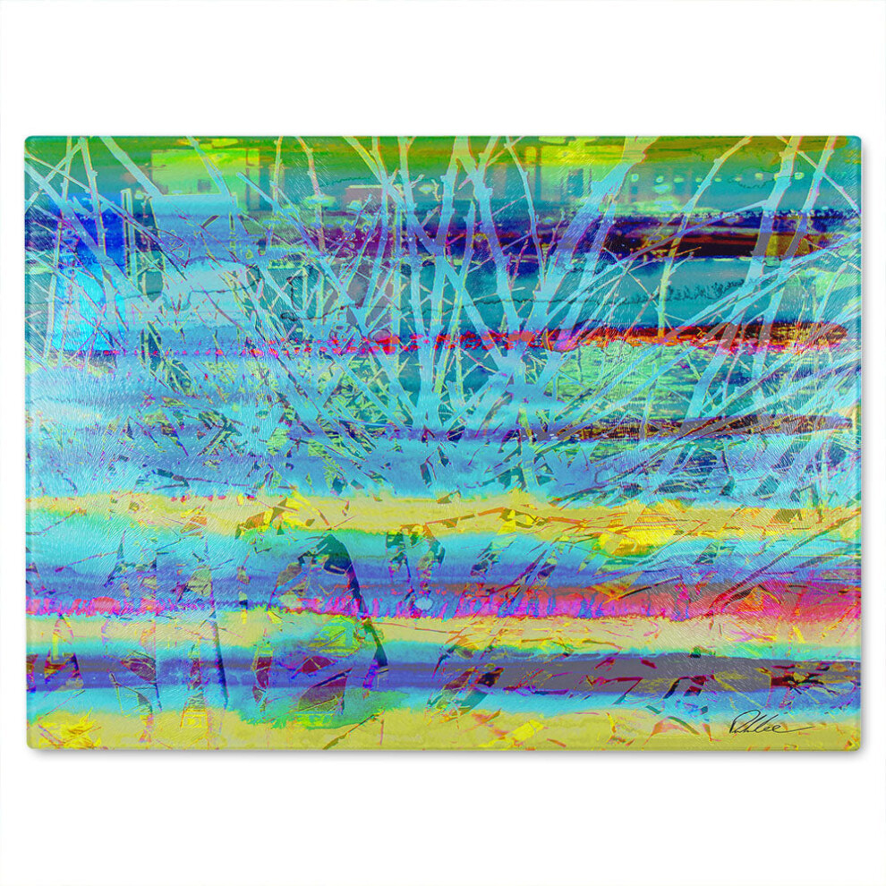 Benjamin Tate Design Branches Glass Chopping Board